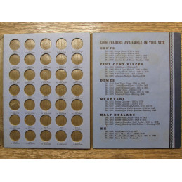 Whitman vintage coin folder for Lincoln Cents - 1909-1945 - scarce printing