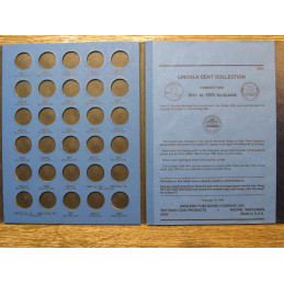 Whitman coin folder for Lincoln Wheat and Memorial Cents - 1941-