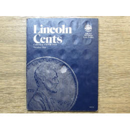 Whitman coin folder for Lincoln Cents - 1909-1940 - vintage penny storage