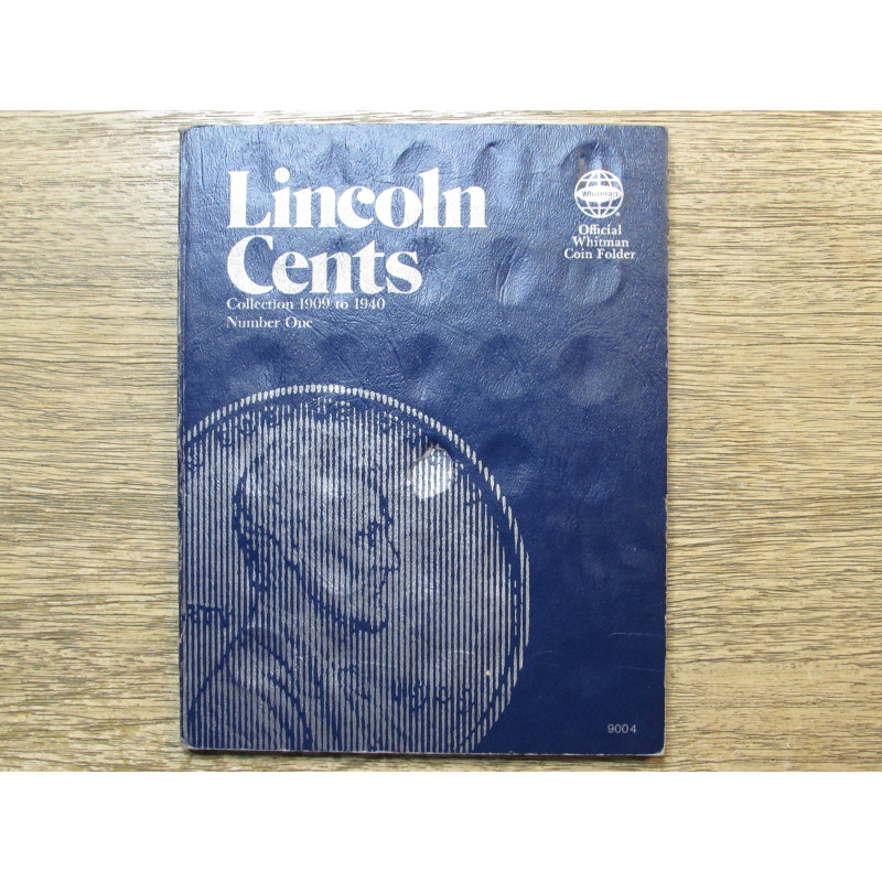 Whitman coin folder for Lincoln Cents - 1909-1940 - vintage penny storage Whitman coin folder for Lincoln Cents - 1909-1940 - vintage penny storage