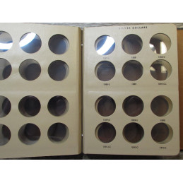 Dansco Album for Morgan Silver Dollars - 1878-1893