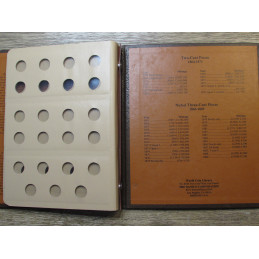 Dansco Album for Two Cent Pieces and Nickel Three Cent Pieces - vintage coin storage