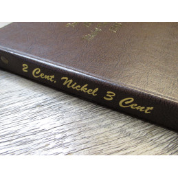Dansco Album for Two Cent Pieces and Nickel Three Cent Pieces - vintage coin storage