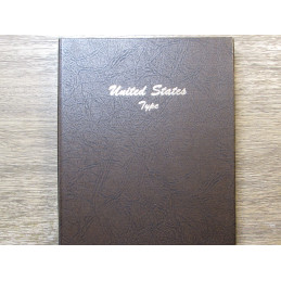 Dansco Album for United States Type coins - half cents to dollars - vintage album