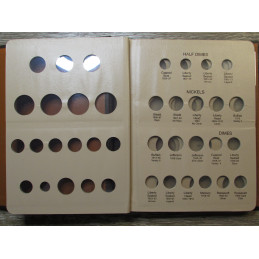Dansco Album for United States Type coins - half cents to dollars - vintage album