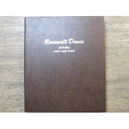 Dansco Album for Roosevelt Dimes with proof-only issues - 1946-1992