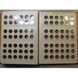 Dansco Album for Roosevelt Dimes with proof-only issues - 1946-1992