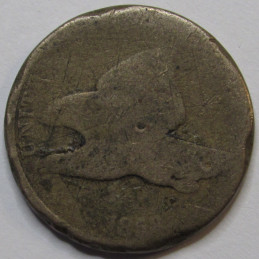 1858 Flying Eagle Cent - antique pre Civil War era American cupronickel penny