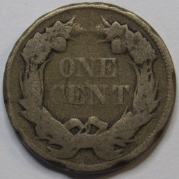 1858 Flying Eagle Cent - antique pre Civil War era American cupronickel penny