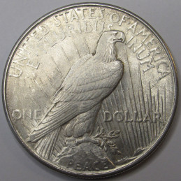 1922 Peace Dollar - antique uncirculated American silver dollar coin