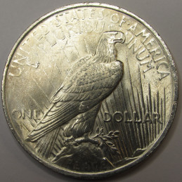1923 Peace Dollar - antique uncirculated American silver dollar coin