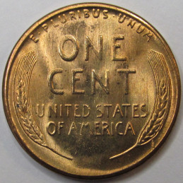 1955 S Lincoln Wheat Cent - vintage San Francisco mintmark uncirculated penny