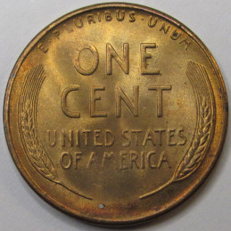 1948 S Lincoln Wheat Cent - vintage San Francisco mintmark uncirculated American wheat penny