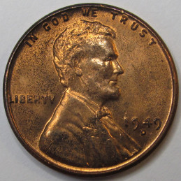 1949 D Lincoln Wheat Cent - antique Denver mintmark uncirculated wheat penny