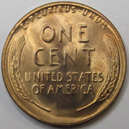 1954 S Lincoln Wheat Cent - antique San Francisco mintmark uncirculated wheat penny