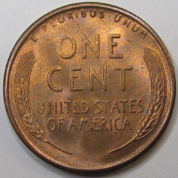 1949 S Lincoln Wheat Cent - antique San Francisco mintmark American wheat penny