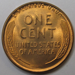 1949 Lincoln Wheat Cent - vintage fourties uncirculated American wheat penny