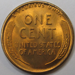 1947 D Lincoln Wheat Cent - antique Denver mintmark American unriculated wheat penny