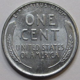 1943 Lincoln Wheat Cent - antique historic WW2 era steel wheat penny