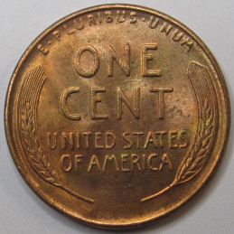 1948 Lincoln Wheat Cent - antique uncirculated American wheat penny