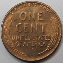 1955 Lincoln Wheat Cent - antique fifties American uncirculated wheat penny