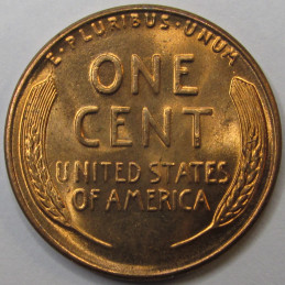 1956 Lincoln Wheat Cent - antique gem uncirculated American wheat penny