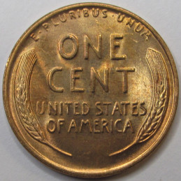 1954 D Lincoln Wheat Cent - antique Denver mintmark uncirculated wheat penny