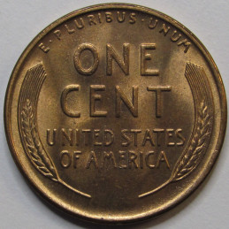1942 S Lincoln Wheat Cent - antique San Francisco mintmark uncirculated wheat penny