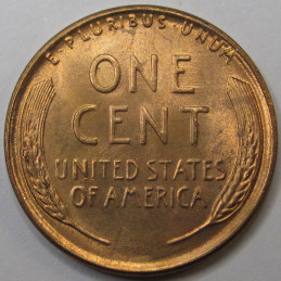 1952 Lincoln Wheat Cent - vintage uncirculated American wheat penny