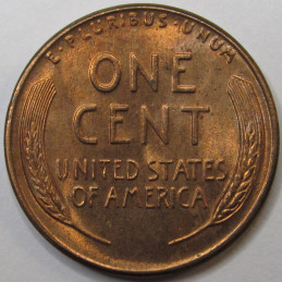 1957 Lincoln Wheat Cent - vintage unrciculated American wheat penny