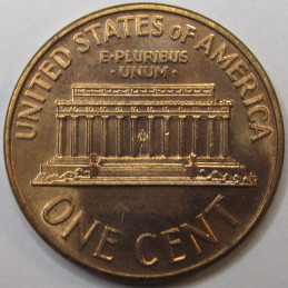 1965 SMS Lincoln Memorial Cent - uncirculated Special Mint Set prooflike penny