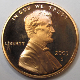 2005 S Lincoln Memorial Cent - vintage proof penny