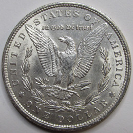 1886 Morgan Dollar - antique uncirculated Wild West era American silver dollar