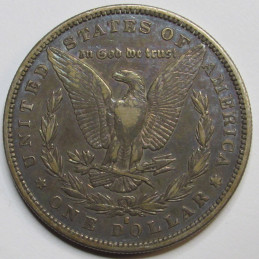 1884 S Morgan Dollar - antique San Francisco mintmark better date silver dollar