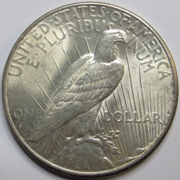 1926 S Peace Dollar - antique better date uncirculated American silver dollar