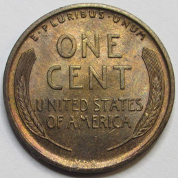 1909 VDB Lincoln Wheat Cent - antique beautiful uncirculated first year of issue penny