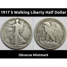 1917 S Walking Liberty Half Dollar