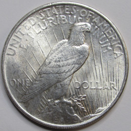 1924 Peace Dollar - antique uncirculated American silver dollar coin