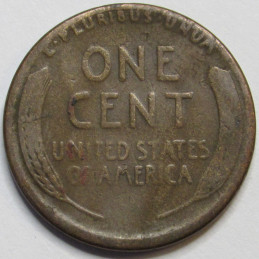 1926 S Lincoln Wheat Cent - antique lower mintage San Francisco mintmark wheat penny