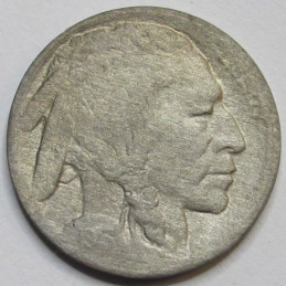 1913 D Buffalo Nickel - Type 2 - antique key date American bison nickel