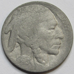 1913 S Buffalo Nickel - Type 2 - key date American bison nickel