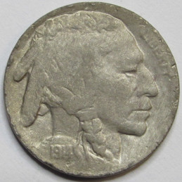 1914 S Buffalo Nickel - better date American bison nickel