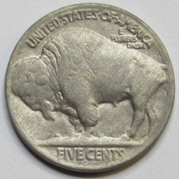 1921 S Buffalo Nickel - antique key date San Francisco mintmark bison nickel