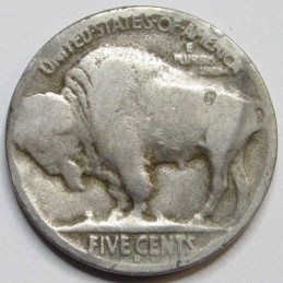 1926 D Buffalo Nickel - antique Denver mintmark American bison coin