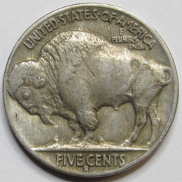 1931 S Buffalo Nickel - antique San Francisco mintmark better date nickel
