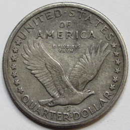 1917 Standing Liberty Quarter - Type 1 - first year of issue unique design American silver coin