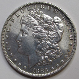 1883 O Morgan Dollar - antique uncirculated New Orleans mint American silver dollar