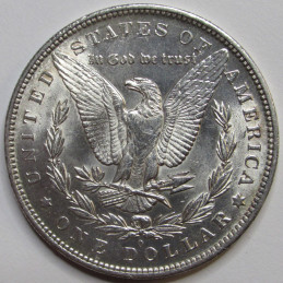 1883 O Morgan Dollar - antique uncirculated New Orleans mint American silver dollar