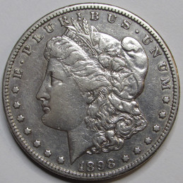 1898 S Morgan Dollar - antique better date San Francisco mintmark silver dollar