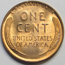 1951 D Lincoln Wheat Cent - antique Denver mintmark American wheat penny coin